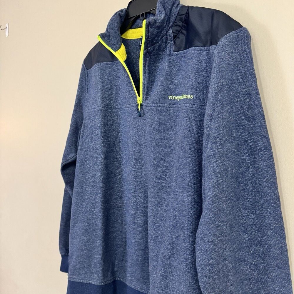 Vineyard Vines 1/4 Zip Blue Performance Pullover Sweater Jacket Men's‎ Size S